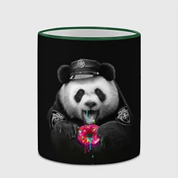 Кружка 3D Donut Panda, цвет: 3D-зеленый кант — фото 2