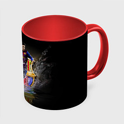 Кружка 3D Messi FCB, цвет: 3D-белый + красный