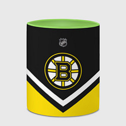 Кружка 3D NHL: Boston Bruins, цвет: 3D-белый + светло-зеленый — фото 2
