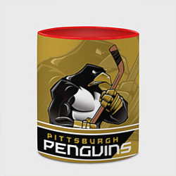 Кружка 3D Pittsburgh Penguins, цвет: 3D-белый + красный — фото 2