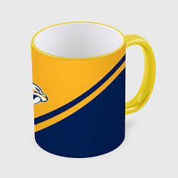 Кружка 3D NHL: Nashville Predators, цвет: 3D-желтый кант