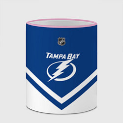 Кружка 3D NHL: Tampa Bay Lightning, цвет: 3D-розовый кант — фото 2