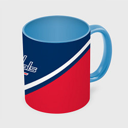 Кружка 3D NHL: Washington Capitals, цвет: 3D-белый + небесно-голубой