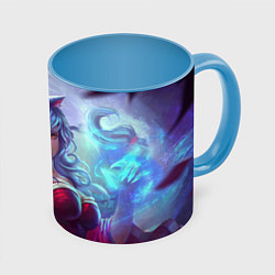 Кружка 3D Red Dress, цвет: 3D-белый + небесно-голубой