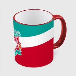 Кружка 3D Liverpool: You'll never walk alone, цвет: 3D-красный кант