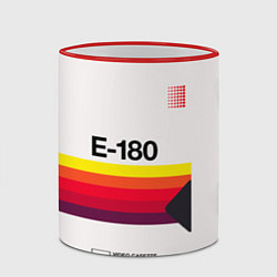 Кружка 3D VHS E-180, цвет: 3D-красный кант — фото 2