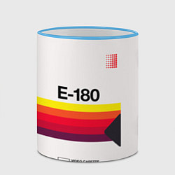 Кружка 3D VHS E-180, цвет: 3D-небесно-голубой кант — фото 2