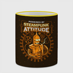Кружка 3D Steampunk Attitude, цвет: 3D-желтый кант — фото 2