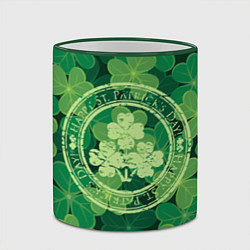 Кружка 3D Ireland, Happy St. Patricks Day, цвет: 3D-зеленый кант — фото 2