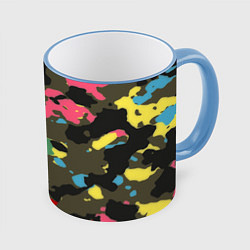 Кружка цветная Цветной камуфляж