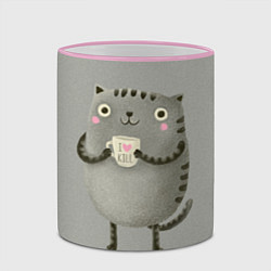 Кружка 3D Cat Love Kill, цвет: 3D-розовый кант — фото 2