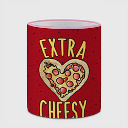 Кружка 3D Extra Cheesy, цвет: 3D-розовый кант — фото 2
