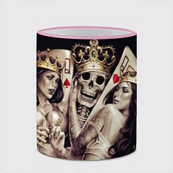 Кружка 3D Poker Skull, цвет: 3D-розовый кант — фото 2