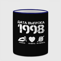 Кружка 3D Дата выпуска 1998, цвет: 3D-синий кант — фото 2