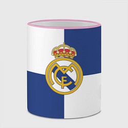 Кружка 3D Real Madrid: Blue style, цвет: 3D-розовый кант — фото 2