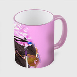 Кружка 3D Alice Schuberg5, цвет: 3D-розовый кант