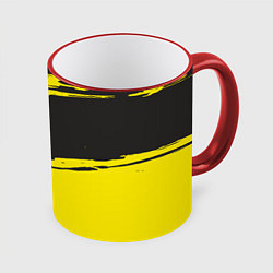Кружка цветная Чёрно-жёлтый