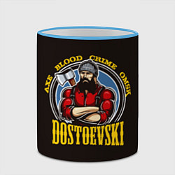 Кружка 3D Dostoevsky: Crime Omsk, цвет: 3D-небесно-голубой кант — фото 2