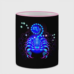 Кружка 3D Космический Скорпион цвета 3D-розовый кант — фото 2