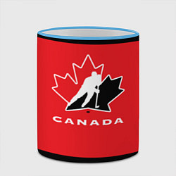 Кружка 3D Canada Team, цвет: 3D-небесно-голубой кант — фото 2