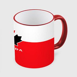 Кружка 3D Canada Team, цвет: 3D-красный кант