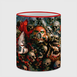 Кружка 3D Warhammer 40k: Skulls, цвет: 3D-красный кант — фото 2