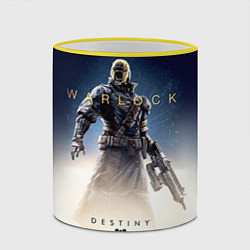 Кружка 3D Destiny: Warlock, цвет: 3D-желтый кант — фото 2
