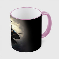 Кружка 3D TES 7, цвет: 3D-розовый кант