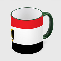 Кружка цветная Флаг и герб Египта