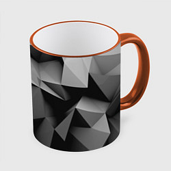 Кружка цветная Gray abstraction