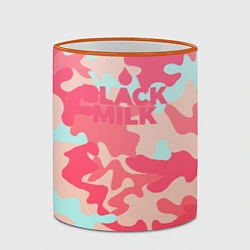 Кружка 3D Black Milk: pink, цвет: 3D-оранжевый кант — фото 2