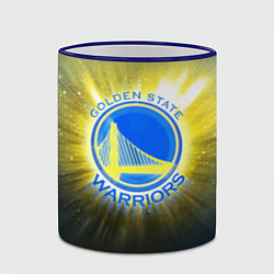 Кружка 3D Golden State Warriors 4, цвет: 3D-синий кант — фото 2