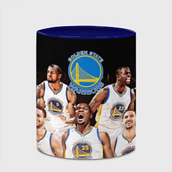 Кружка 3D Golden State Warriors 5, цвет: 3D-белый + синий — фото 2