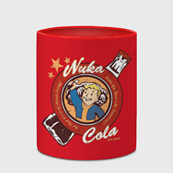 Кружка 3D Fallout: Nuka Cola, цвет: 3D-белый + красный — фото 2