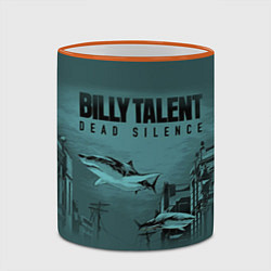 Кружка 3D Billy Talent: Dead Silence, цвет: 3D-оранжевый кант — фото 2