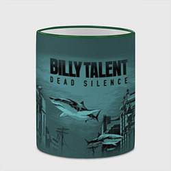 Кружка 3D Billy Talent: Dead Silence, цвет: 3D-зеленый кант — фото 2