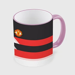 Кружка 3D Manchester United: Stipe, цвет: 3D-розовый кант