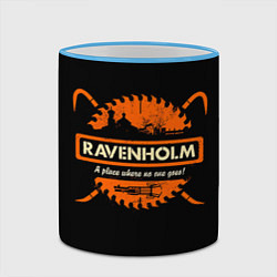 Кружка 3D Ravenholm, цвет: 3D-небесно-голубой кант — фото 2