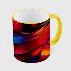 Кружка 3D Краски, цвет: 3D-желтый кант