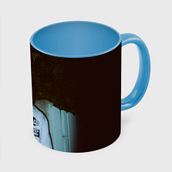 Кружка 3D Bones, цвет: 3D-белый + небесно-голубой