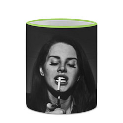 Кружка 3D Lana Del Rey, цвет: 3D-светло-зеленый кант — фото 2
