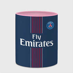 Кружка 3D PSG FC: Blue, цвет: 3D-белый + розовый — фото 2