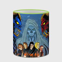 Кружка 3D Dethklok: Heroes, цвет: 3D-светло-зеленый кант — фото 2