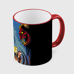 Кружка 3D Dethklok: Heroes, цвет: 3D-красный кант
