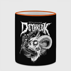 Кружка 3D Dethklok: Goat Skull, цвет: 3D-оранжевый кант — фото 2