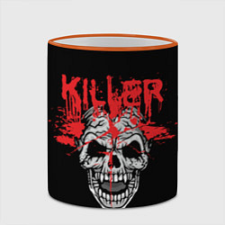 Кружка 3D Killer, цвет: 3D-оранжевый кант — фото 2