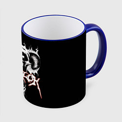 Кружка 3D Dethklok: Wild Monkey, цвет: 3D-синий кант