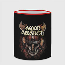 Кружка 3D Amon Amarth: Death Viking, цвет: 3D-красный кант — фото 2