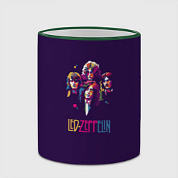 Кружка 3D Led Zeppelin Color, цвет: 3D-зеленый кант — фото 2