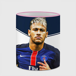 Кружка 3D Neymar: Fly Emirates, цвет: 3D-розовый кант — фото 2